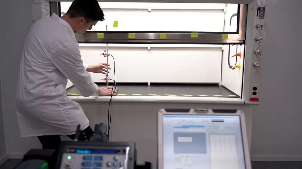 Fume hood testing