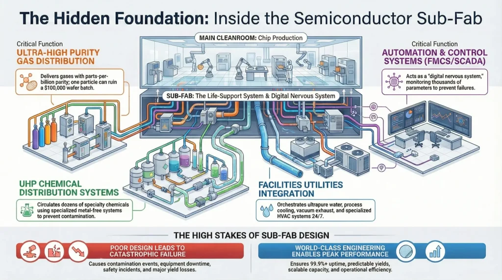 Role of Semiconductor Sub-Fab for Chip Manufacturing