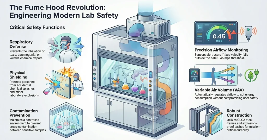 Modern Lab Fume Hood Safety