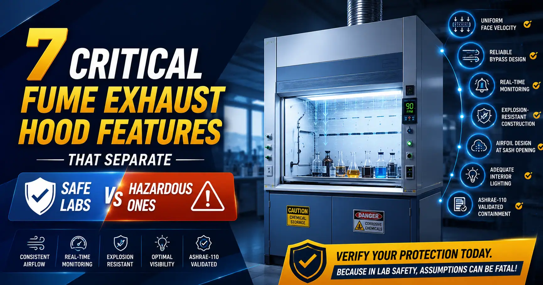 7 critical fume hood features